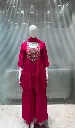 Rani Pink Hand-Worked Russian Silk Co-ord Set