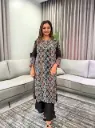 Midnight Mandala Pure Crepe Kurta Set