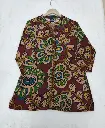 Maroon Kalamkari Floral Viscous Crepe Tunic