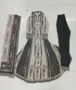 Charcoal & Off-White Anarkali Muslin Crepe 3-Piece Kurta Set