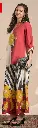 Dual-Tone Coral & Off-White Floral Printed Imported Cotton Co-ord Set