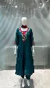 Teal Green Hand-Embroidered Pure Premium Russian Silk 3-Piece Suit Set