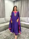 Royal Purple Hand-Worked Pure Premium Russian Silk 3-Piece Suit Set