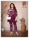 Floral Purple Elegance Printed Co-Ord Set