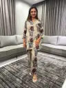 Multicolor Pure Cotton Floral Printed A-line Co-ord Set