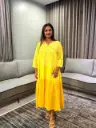 Sunshine Ombre Dobby Cotton Tiered Dress