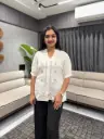 Ivory Grace Embroidered Linen Top