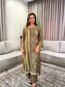 Heritage Stripe Viscose Muslin Kurta Set