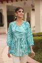 Aqua Weave Cotton Top