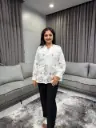 Ivory Heritage Embroidered Mull Top