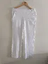 Ivory Ease Tensil Palazzo Pants