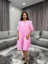 Blush Bloom Cotton One Piece Dress