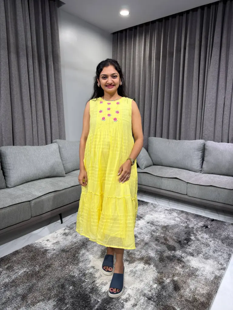 Lemon Blossom Cotton Dress