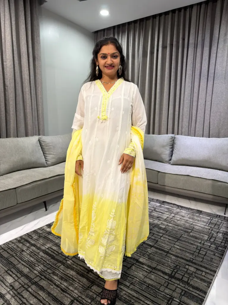 Sunshine Elegance Mull Cotton Suit Set