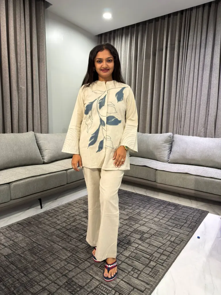 Ivory Leaf Flex Co-Ord Set