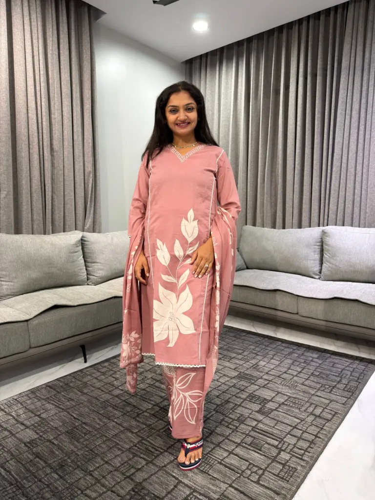 Blush Bloom Cotton 3-Piece Set