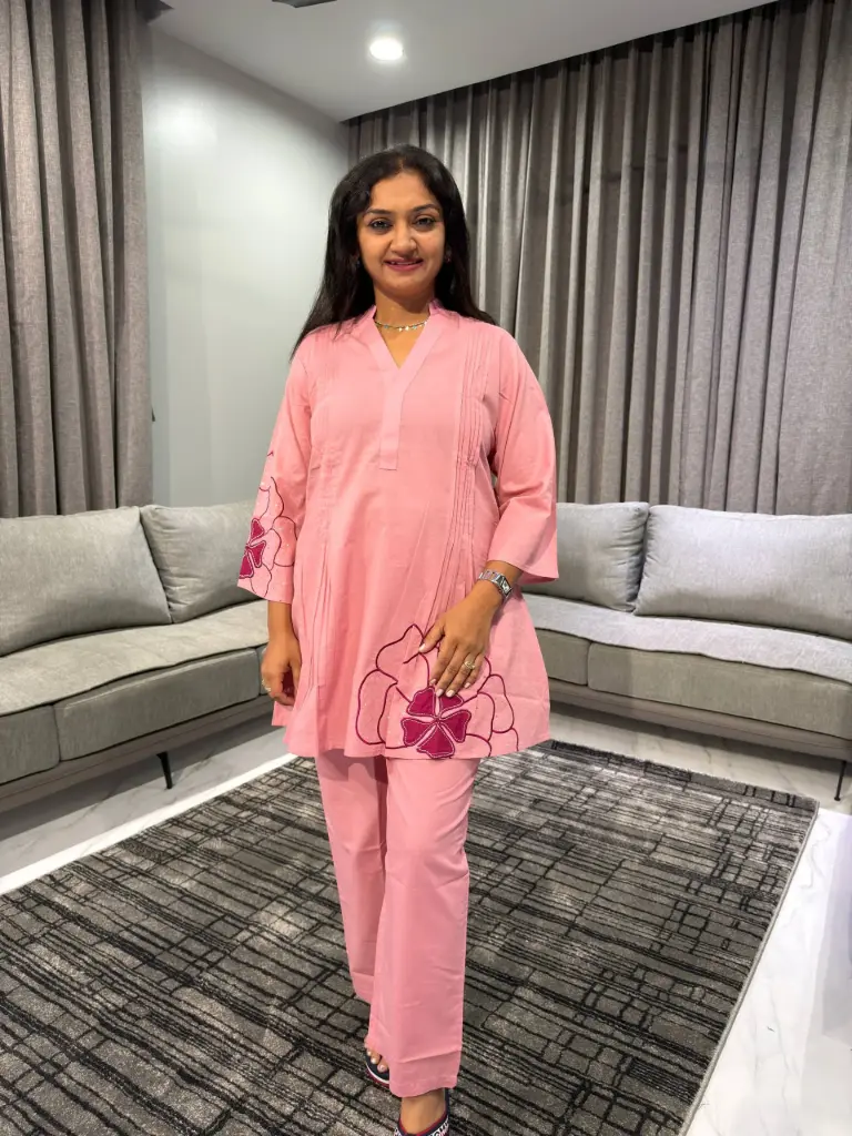 Blush Bloom Cotton Co-ord Set