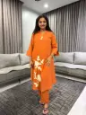 Rustic Bird Pure Cotton Kurta Set