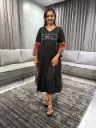 Midnight Charm Cotton Dress