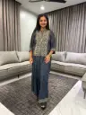 Indigo Royale Muslin Co-Ord Set