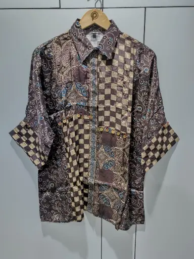 Mauve Mosaic Heritage Crepe Shirt