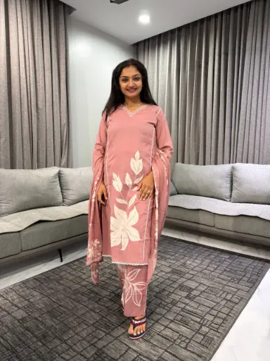 Blush Bloom Cotton 3-Piece Set