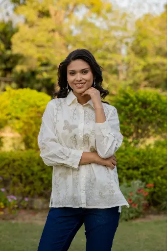 Butterfly Grace Mull Shirt