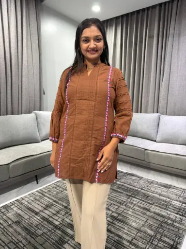 Cocoa Charm Premium Flex Cotton Top