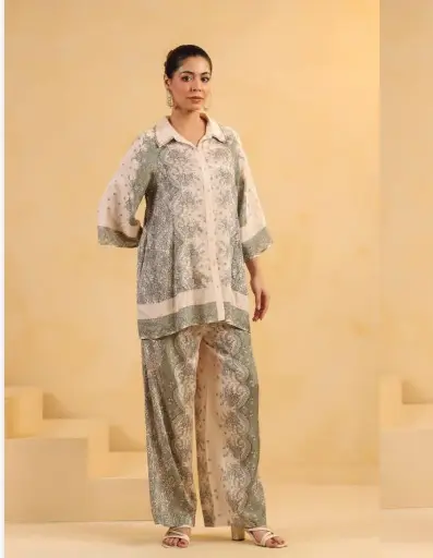 Sage Paisley Luxe Co-Ord Set