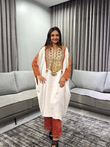 [2645] Noor Heritage premium crepe Silk Kurta Set